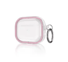 Apple Airpods Pro 2 (2.nesil) Shiny Şeffaf Kılıf - Pembe