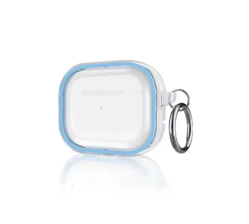 Apple Airpods Pro 2 (2.nesil) Shiny Şeffaf Kılıf - Sierra Blue