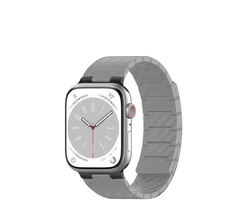 Apple Watch 45mm Carbon Steel Kordon - Yıldız Işığı