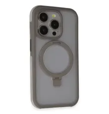 Apple iPhone 15 Pro Max Zorda Airbag Magsafe Standlı Kapak - Titan Gri