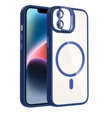 Apple iPhone 11 Remim Lensli Magsafe Standlı Kapak - Lacivert