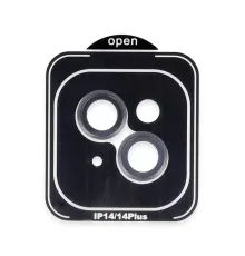 Apple iPhone 14 PVD Metal Kamera Lens - Siyah