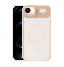 Apple iPhone 17 Air Remim Lensli Magsafe Standlı Kapak - Pembe