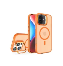 Apple iPhone 16 Flet Lens Magsafe Kapak - Turuncu