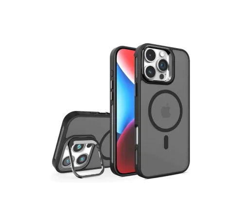 Apple iPhone 16 Pro Flet Lens Magsafe Kapak - Siyah