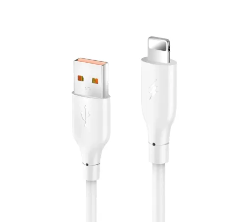 DC64 USB to Lightning 1M 3.0A Hızlı Şarj Kablo - Beyaz