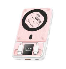 M25W 10.000 mAh 20W PD Magsafe Powerbank - Pembe