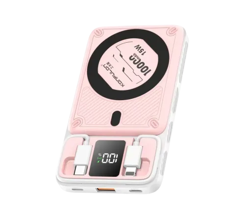 M25W 10.000 mAh 20W PD Magsafe Powerbank - Pembe