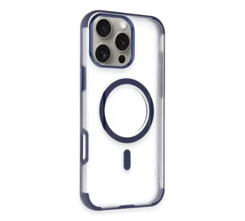 Apple iPhone 14 Pro Max Hilton Magsafe Kapak - Lacivert
