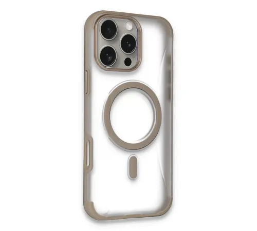 Apple iPhone 16 Pro Hilton Magsafe Kapak - Gold