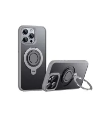 Apple iPhone 15 Pro Max Avatar 360 Dönen Magsafe Kapak - Titan Gri
