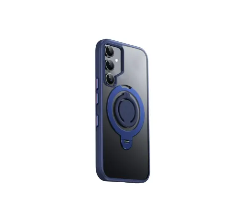 Samsung Galaxy S24 Avatar 360 Dönen Magsafe Kapak - Lacivert