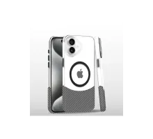 Apple iPhone 16 Carbon Puzzle Magsafe Kapak - Beyaz