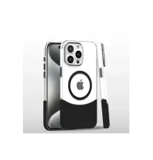 Apple iPhone 16 Pro Carbon Puzzle Magsafe Kapak - Siyah-2