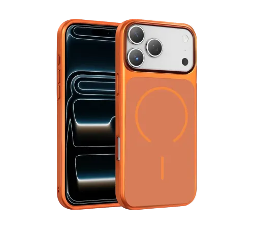 Apple iPhone 17 Pro Max Rush Magsafe Kapak - Turuncu