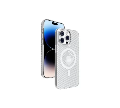 Apple iPhone 15 Pro Max Stella PC Sert Magsafe Kılıf - Şeffaf