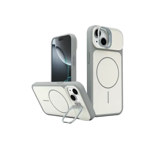Apple iPhone 14 Pale Magsafe Standlı Kapak - Beyaz