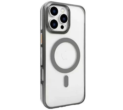 Apple iPhone 16 Pro Max Gleam PC Sert Magsafe Kılıf - Titan Gri