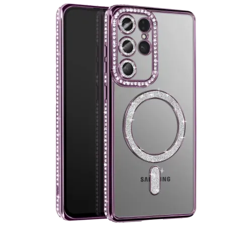 Samsung Galaxy S26 Ultra Joke Simli Magneticsafe Kılıf - Derin Mor
