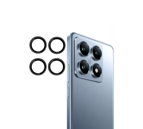 Mi 14T Pro PVD Metal Kamera Lens - Siyah
