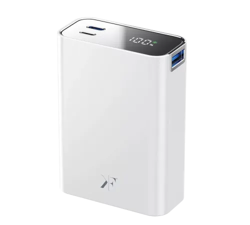 PW501 20.000 mAh Dijital Göstergeli 2 Adet 45W Type-C ve 22.5W USB Çıkışlı Şarj PD Hızlı Şarj Powerbank - Beyaz