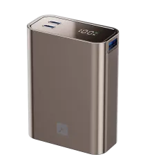 PW501 20.000 mAh Dijital Göstergeli 2 Adet 45W Type-C ve 22.5W USB Çıkışlı Şarj PD Hızlı Şarj Powerbank - Titanyum