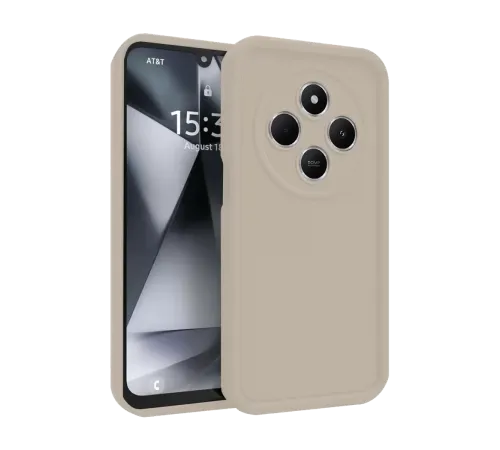 Redmi 14C Kılıf Viera Silikon - Krem