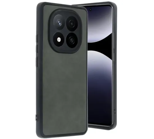 Redmi Note 14 Pro 4G Kılıf Aras Deri Kapak - Koyu Yeşil