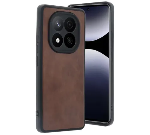 Redmi Note 14 Pro 4G Kılıf Aras Deri Kapak - Taba