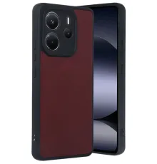 Redmi Note 14 4G Kılıf Aras Deri Kapak - Bordo