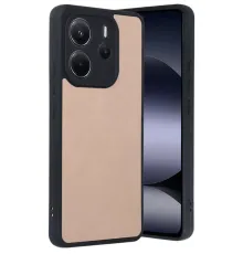 Redmi Note 14 4G Kılıf Aras Deri Kapak - Pudra