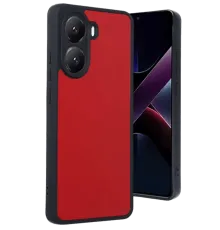 Poco X7 Pro Kılıf Aras Deri Kapak - Kırmızı