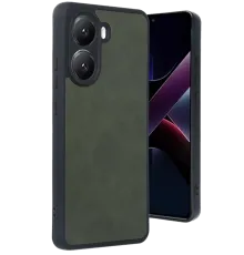 Poco X7 Pro Kılıf Aras Deri Kapak - Koyu Yeşil