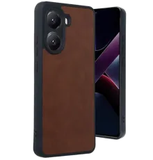 Poco X7 Pro Kılıf Aras Deri Kapak - Taba