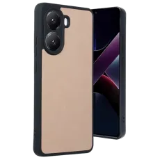 Poco X7 Pro Kılıf Aras Deri Kapak - Pudra
