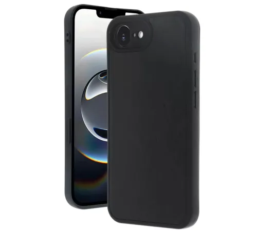 Apple iPhone 16E Kılıf Aras Deri Kapak - Siyah