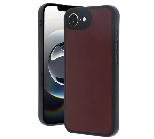 Apple iPhone 16E Kılıf Aras Deri Kapak - Bordo