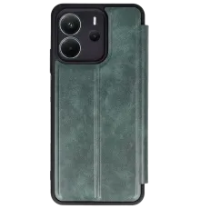 Redmi Note 14 4G Kılıf Flip Cover - Koyu Yeşil