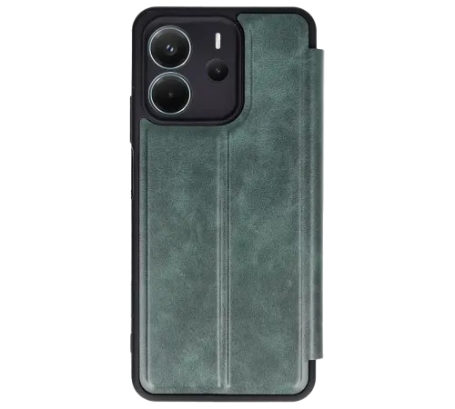 Redmi Note 14 4G Kılıf Flip Cover - Koyu Yeşil