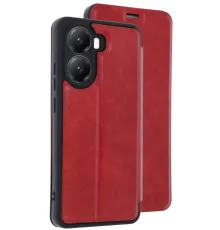Poco X7 Pro Kılıf Flip Cover - Kırmızı