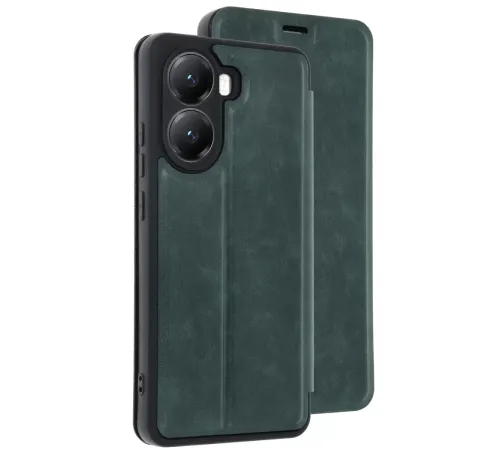 Poco X7 Pro Kılıf Flip Cover - Koyu Yeşil