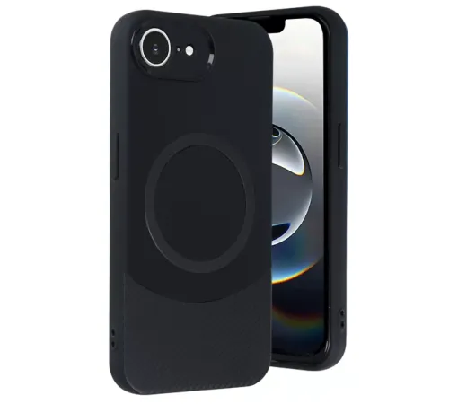 Apple iPhone 16E Kılıf Maya Karbon Kapak - Siyah