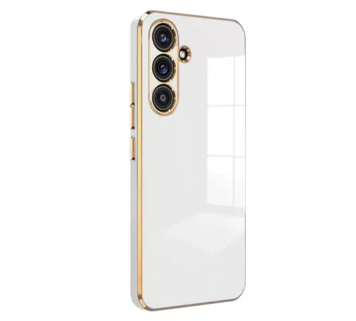 Samsung Galaxy A24 4G Kılıf Volet Silikon - Beyaz