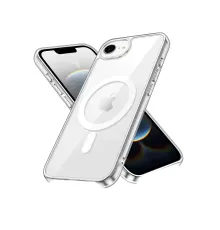 Apple iPhone 16E Kılıf Pc Real Magsafe Kapak - Şeffaf