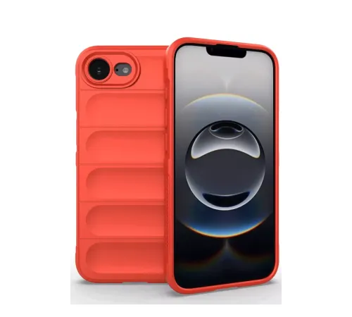 Apple iPhone 16E Kılıf Optimum Silikon - Kırmızı