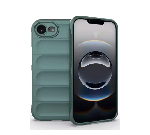 Apple iPhone 16E Kılıf Optimum Silikon - Koyu Yeşil