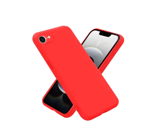 Apple iPhone 16E Kılıf First Silikon - Kırmızı