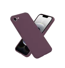 Apple iPhone 16E Kılıf First Silikon - Mürdüm