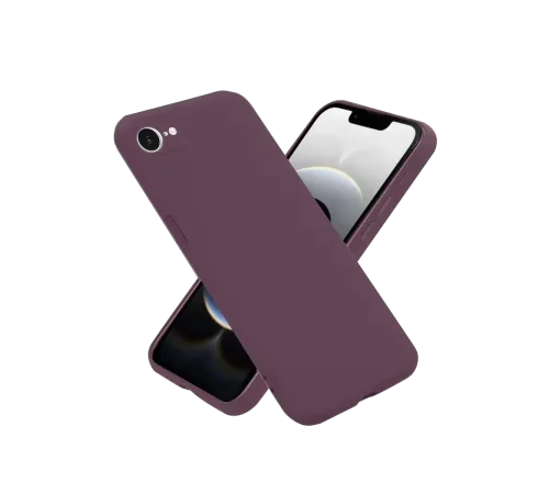 Apple iPhone 16E Kılıf First Silikon - Mürdüm