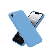 Apple iPhone 16E Kılıf Nano içi Kadife Silikon - Mavi